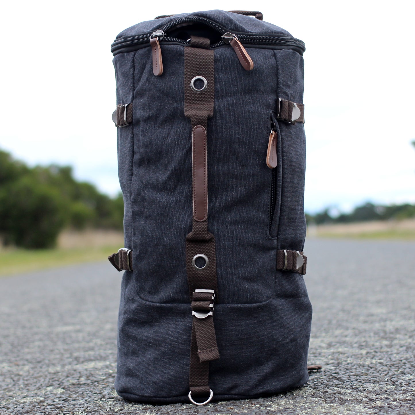 Canvas Hike Duffle - Charcoal