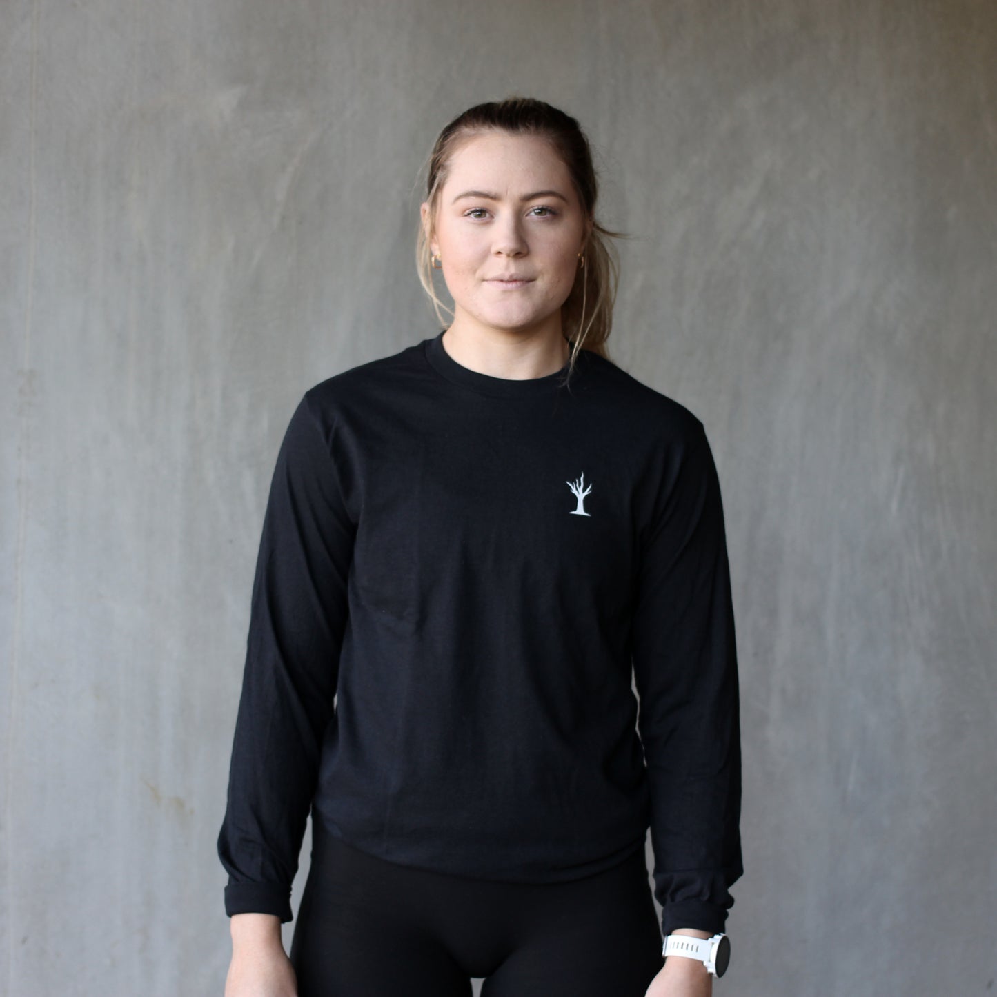 Organic Cotton Long-Sleeve Tee (Black)