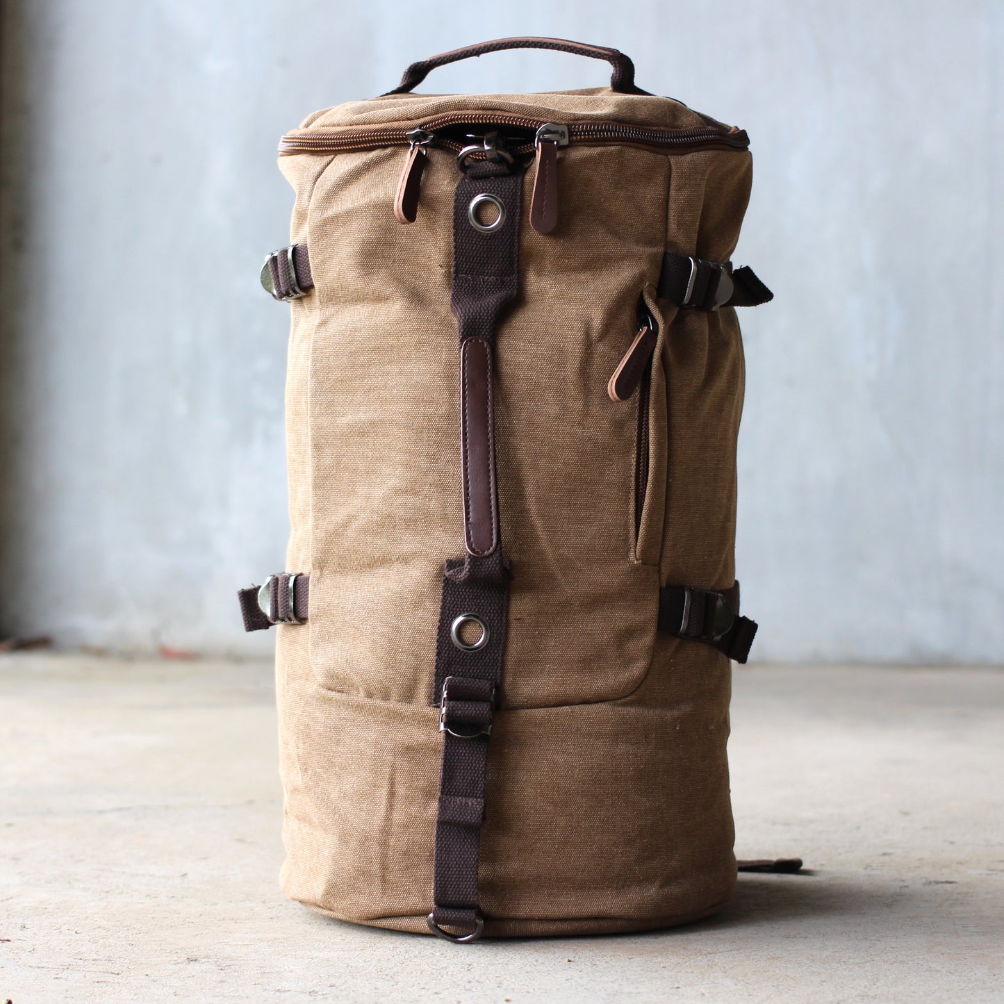 Canvas Hike Duffle - Cocoa Brown