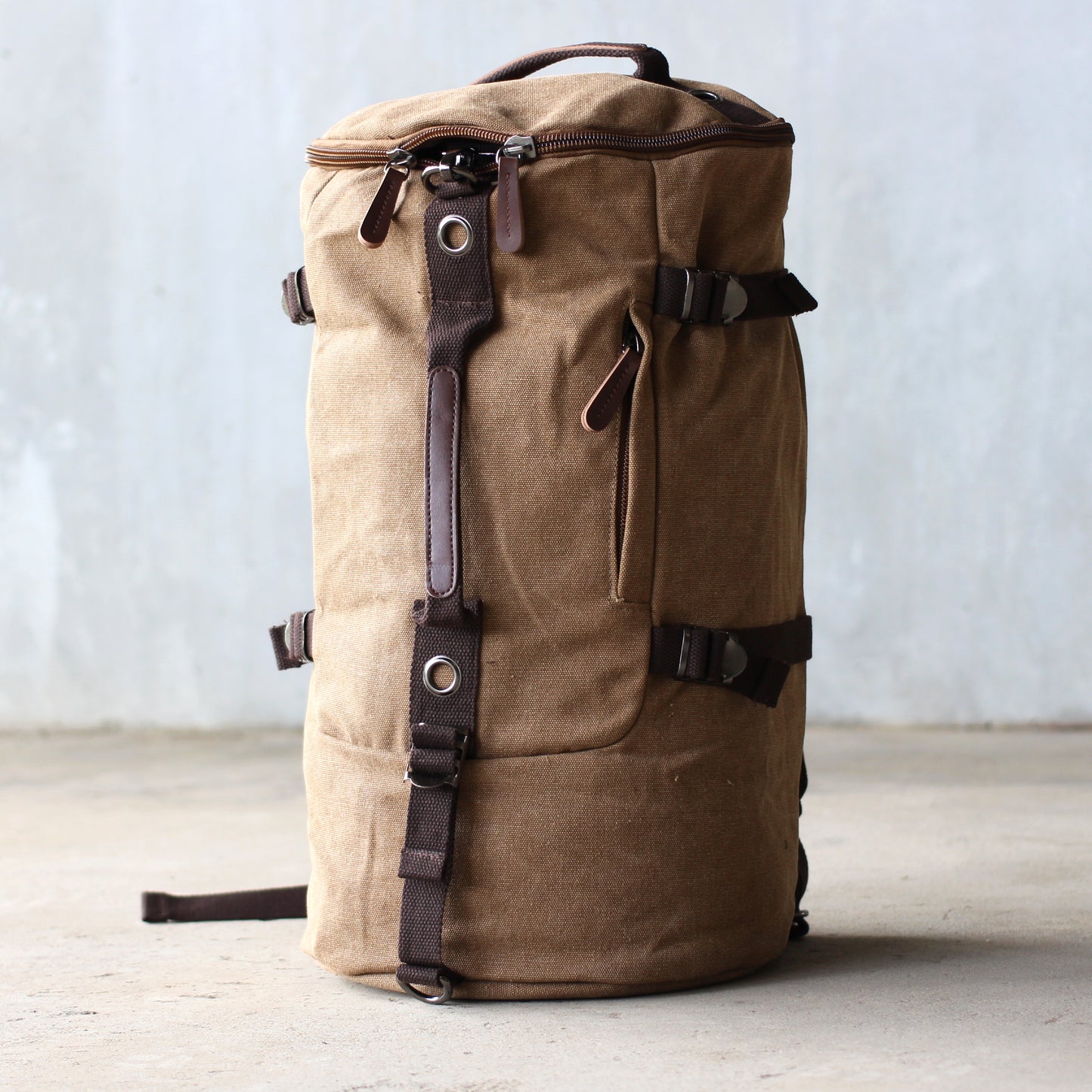 Canvas Hike Duffle - Cocoa Brown