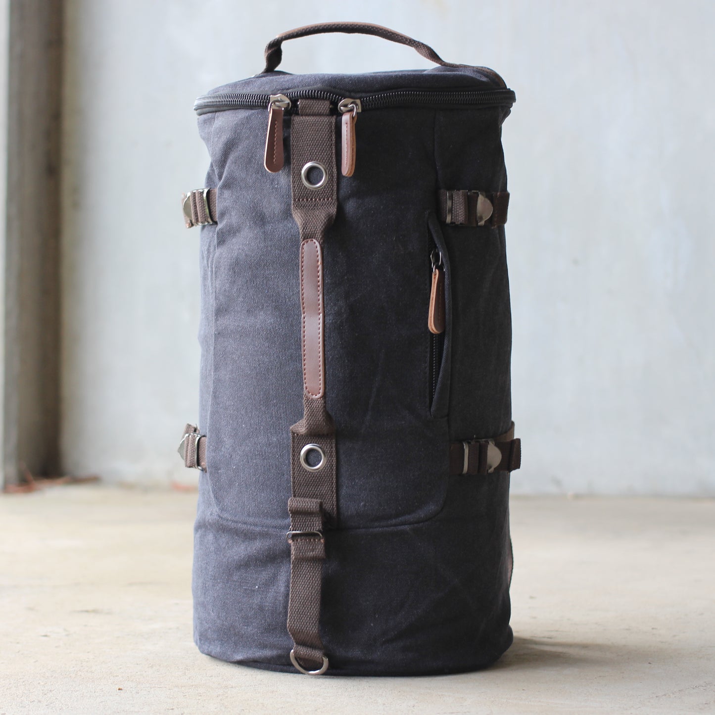 Canvas Hike Duffle - Charcoal